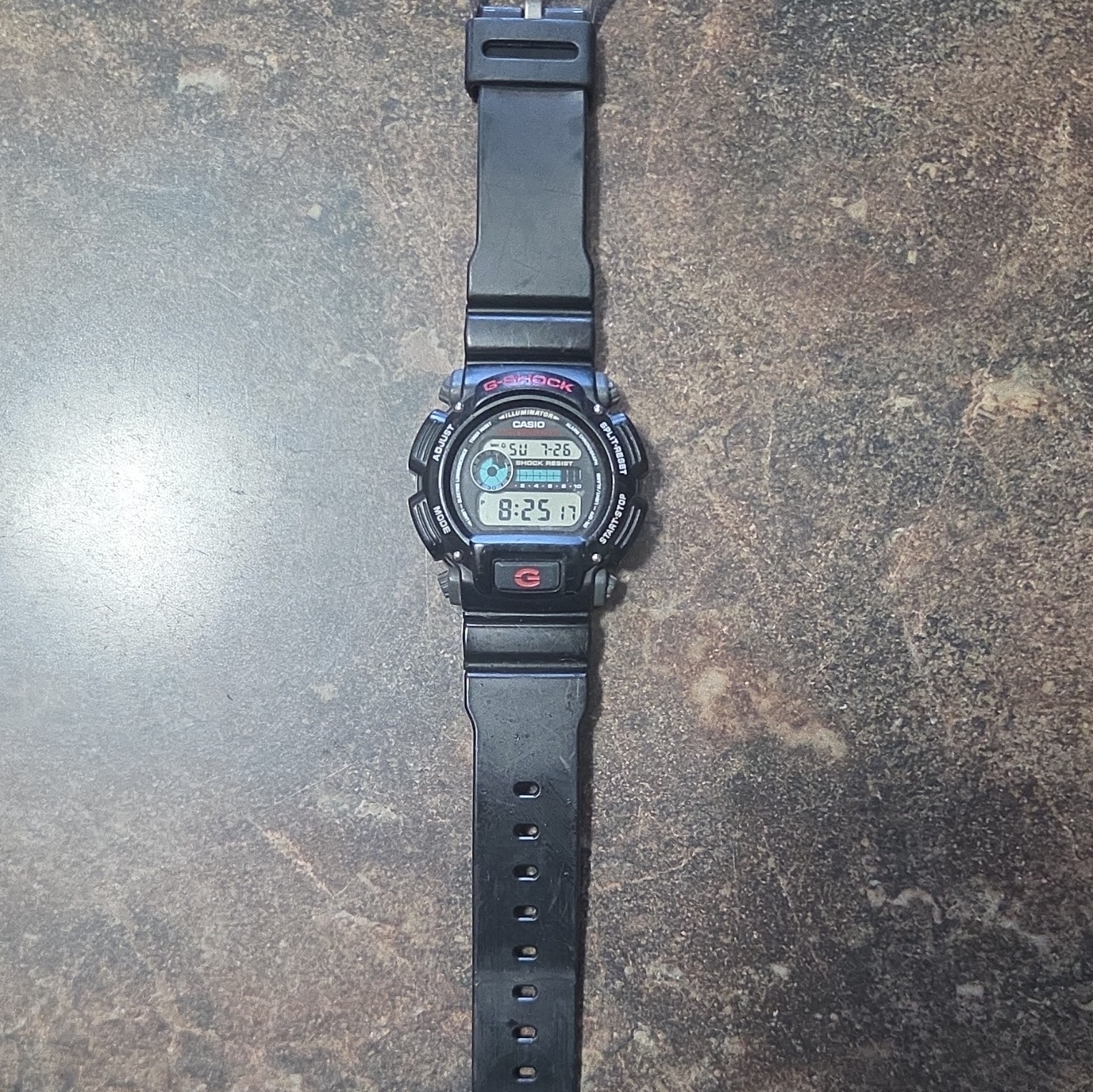 Casio G-SHOCK Men’s Digital Quartz Illuminator 200m Black Resin Strap