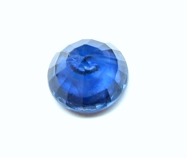 Natural Loose Round Thai Blue Sapphire 1.68 Cts 6.9 x4.2 MM ( WxD )- RARE Size