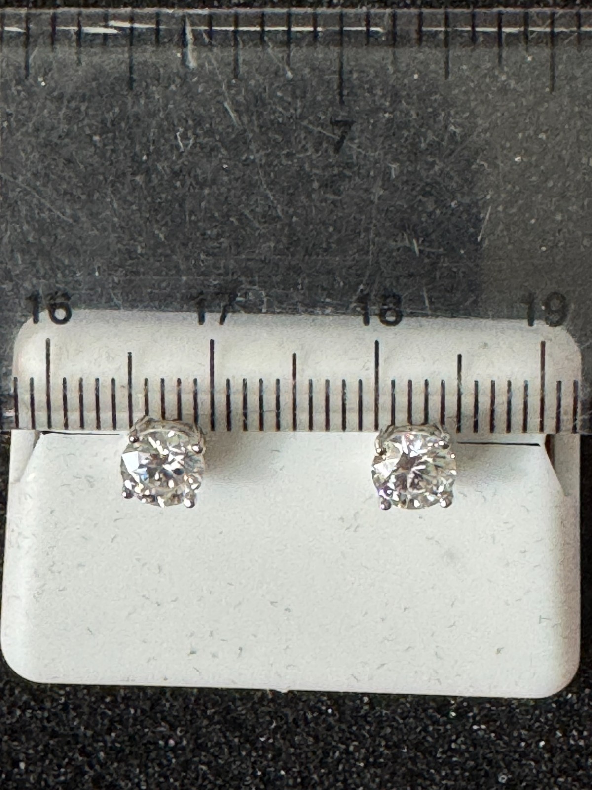 925 Sterling Silver 1.00 CTW Moissanite 4.5 mm Screw Back Stud Earrings