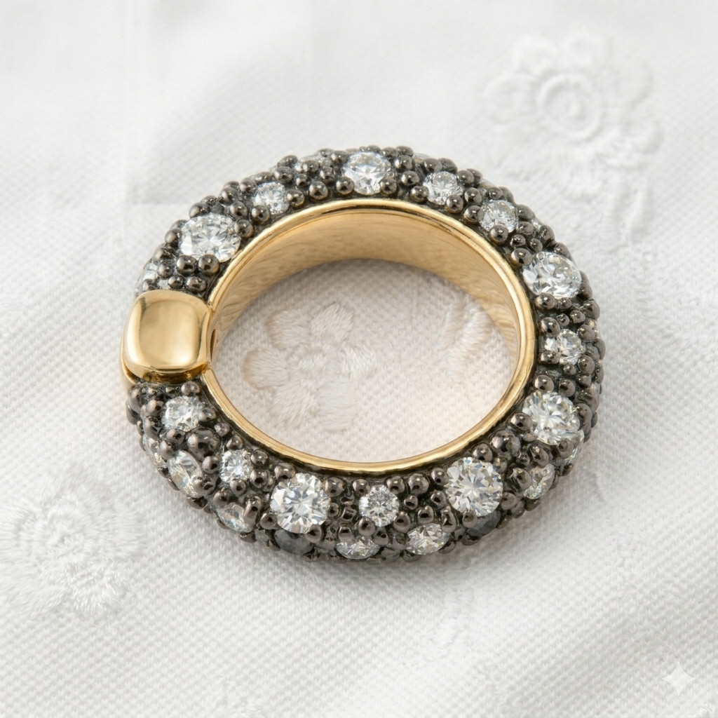 Circle Charm Lock Pendant With CZ Brass Metal Fashion Jewelry for gift