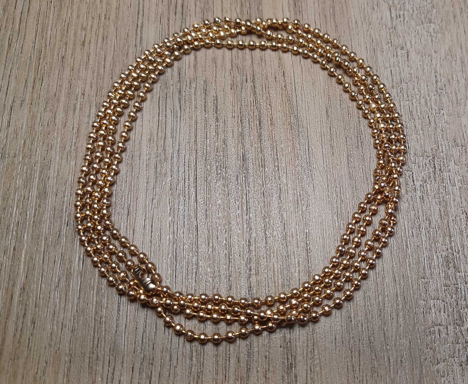 Light Copper 24″25″27″28″30″33″34″36″40″ Military 2.4mm Ball Bead Dog Tag Chain