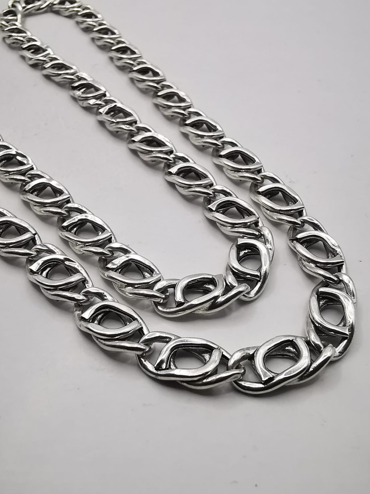 Vintage Sterling Silver Chain 925 Sterling Silver Signed  17.84g