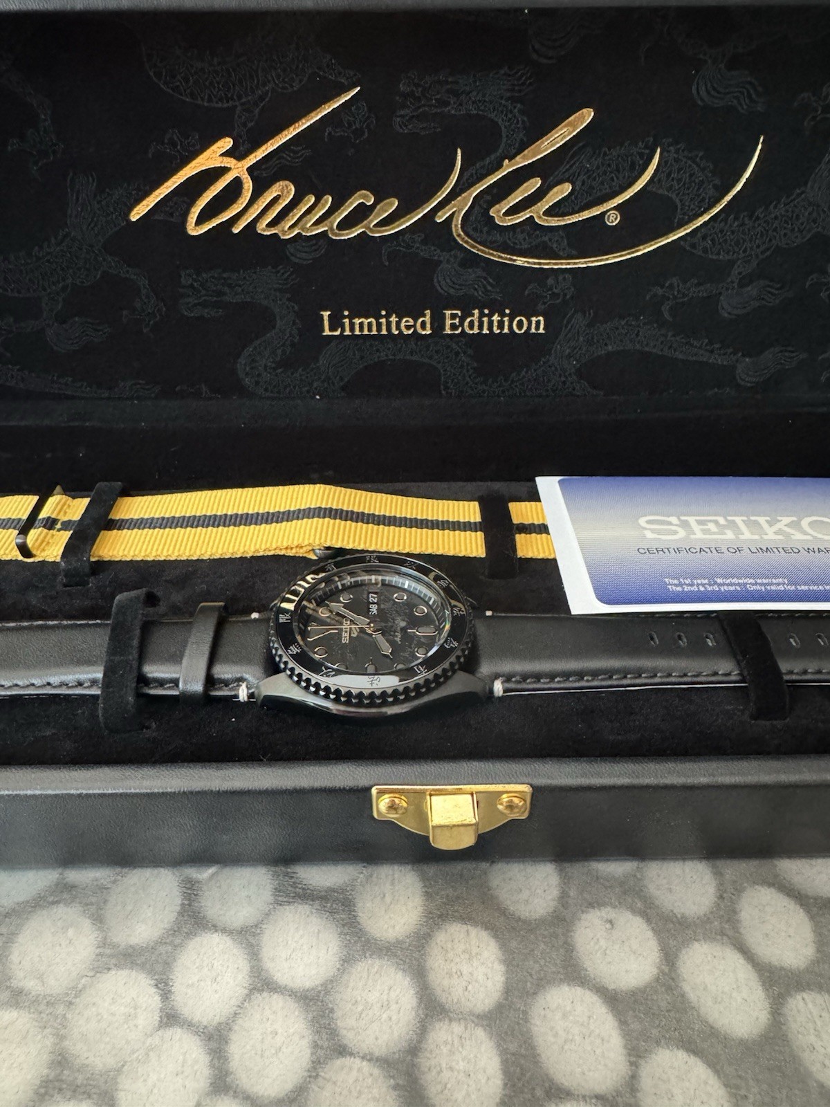 SEIKO 5 Sports Watch SRPK39 Bruce Lee Limited Edition 1238. Never Worn