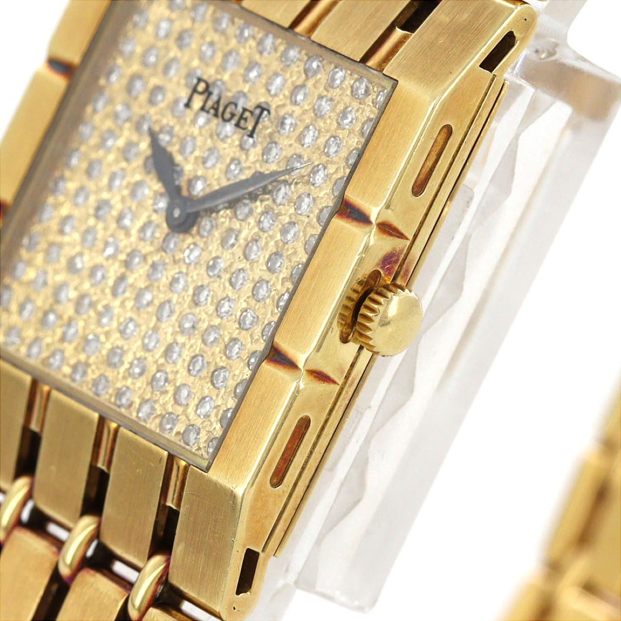 Authentic [Unserviced – Value Price] PIAGET Dancer YG Pavé 2131K51 YG Hand-…