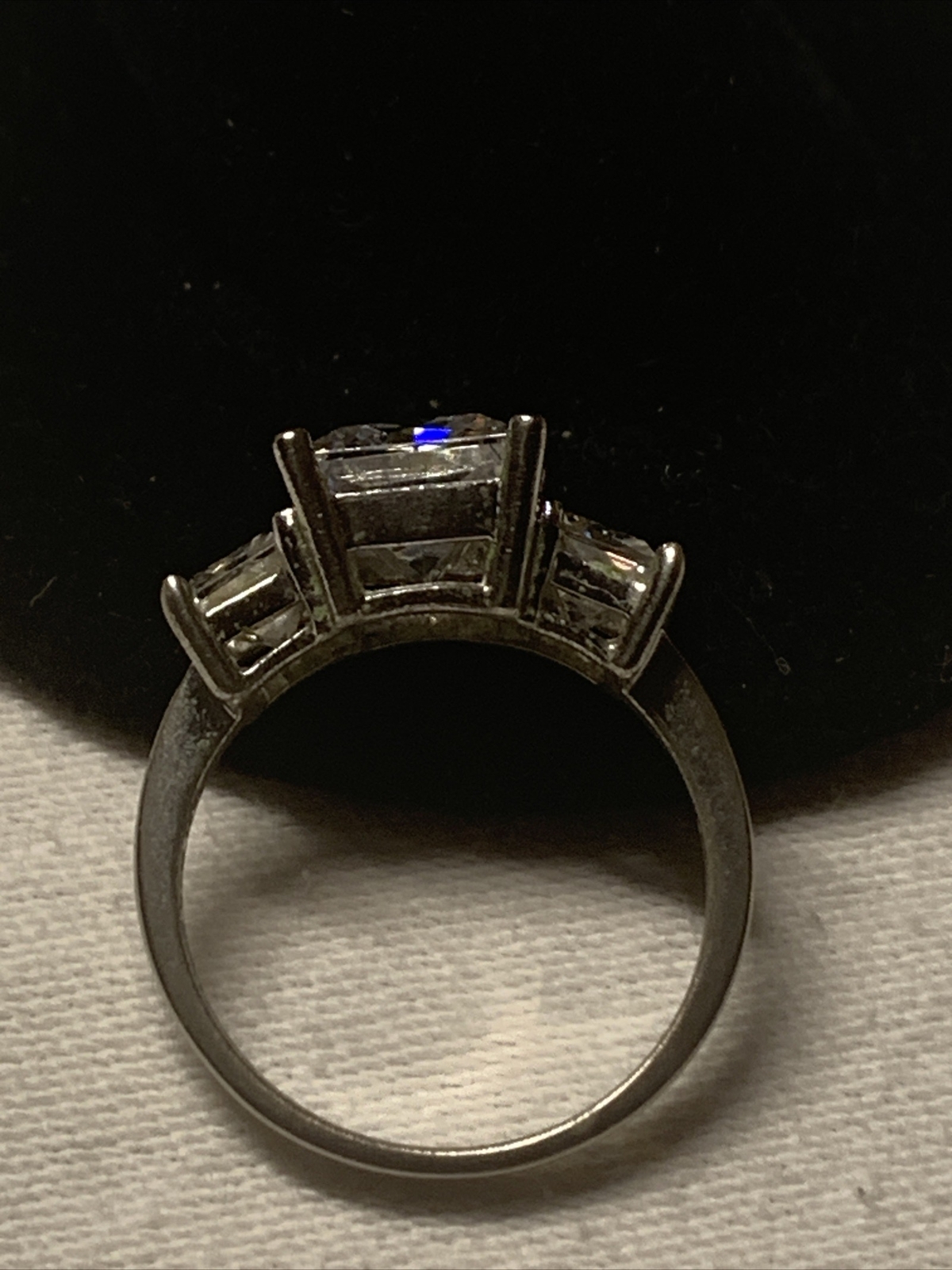 BEAUTIFUL RING ~ Size 7 ~ KOREA 925 STERLING SILVER DQ CZ STONES 🩷💘