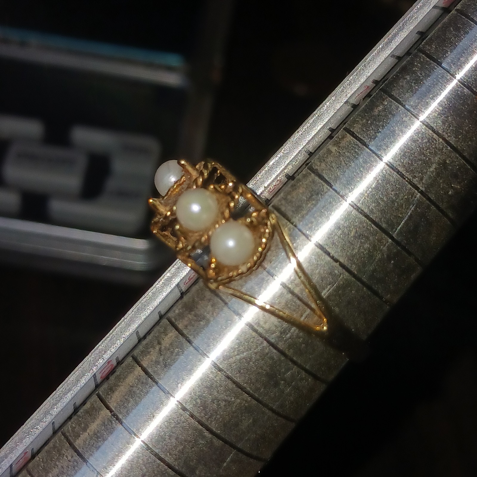 Gold Scrap Ring 2 grams Plus (Including stone ) 10k , Missing Stone