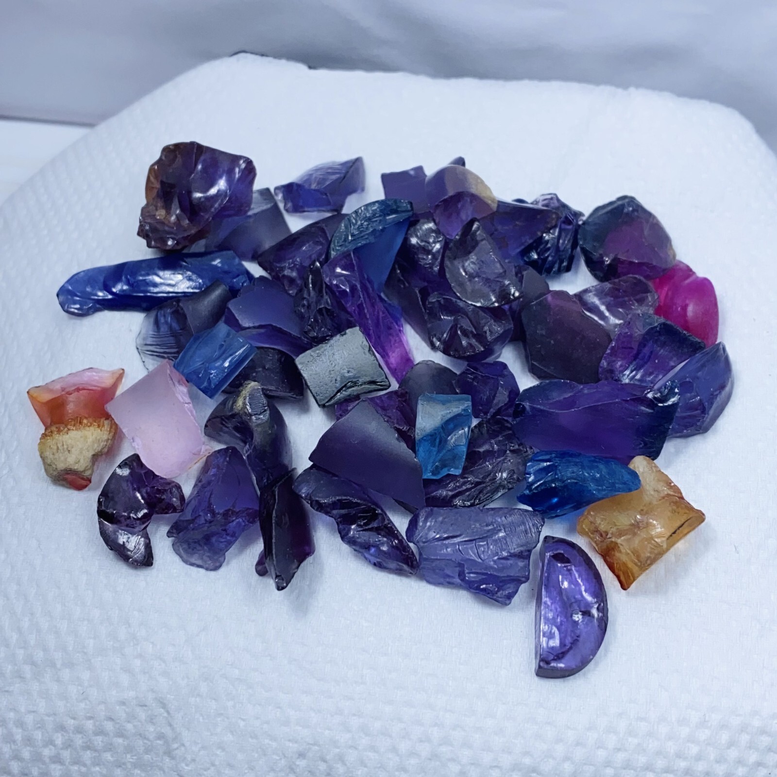 50 Ct Lot Beautiful Color Changing Alexandrite Rough Natural Loose Gemstone AX