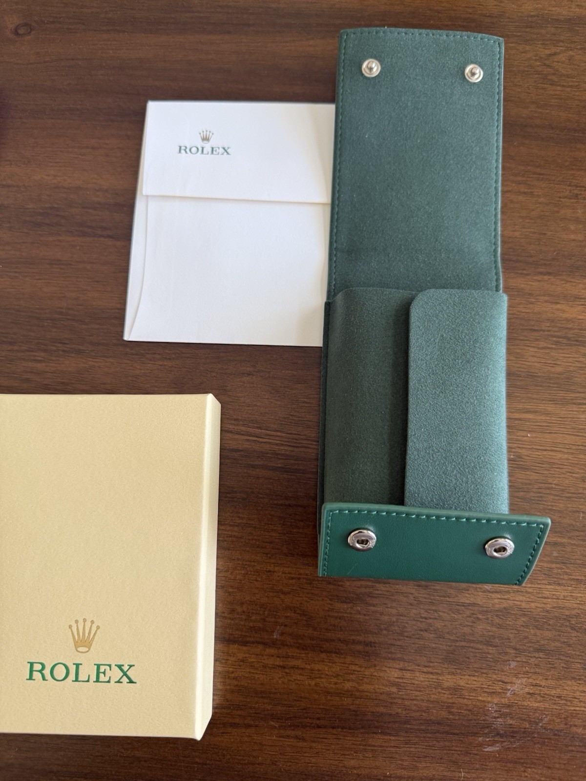 Rolex Case Leather Travel Pouch Service Center Premium Version-Gift For Watch