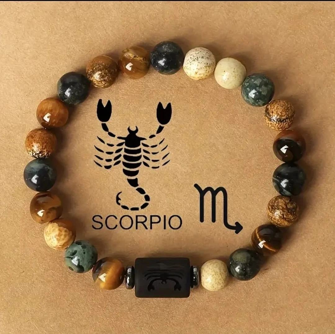 1x Zodiac Constellation Triple Protection Bracelet Handmade Gift Friend & Family