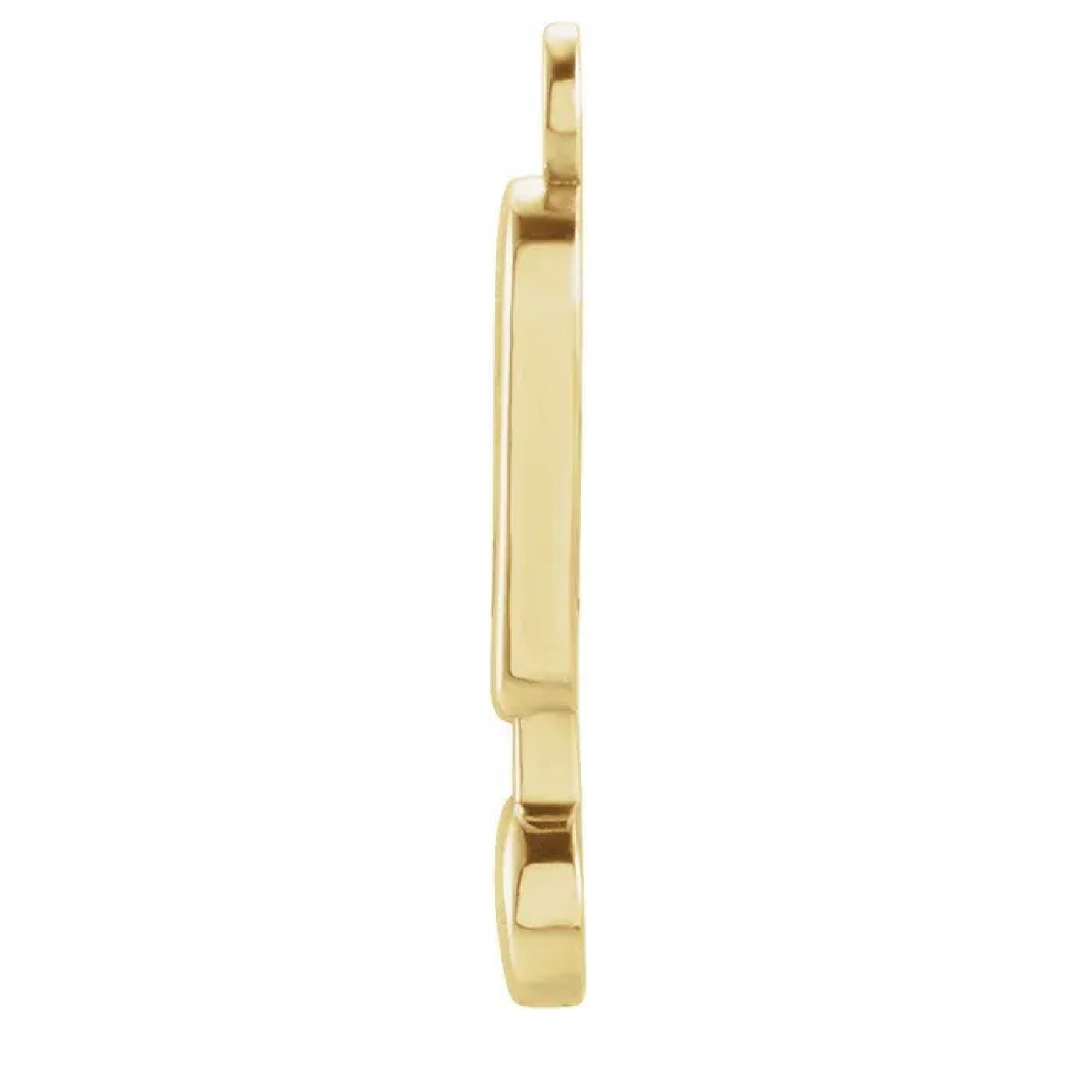 14k 18k Gold-Platinum-Silver Character Exclamation Point Surprise Dangle Charm