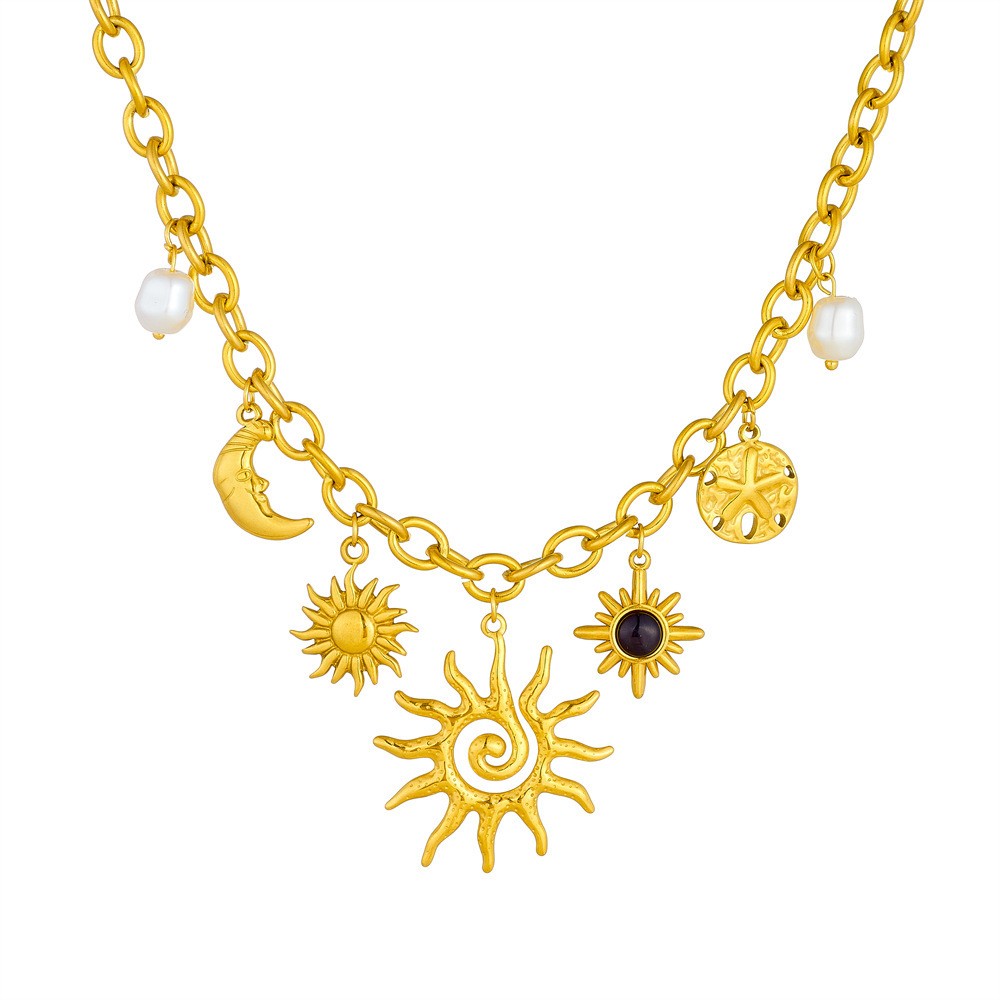 Vintage Multi-Layer Fish Pendant Necklace