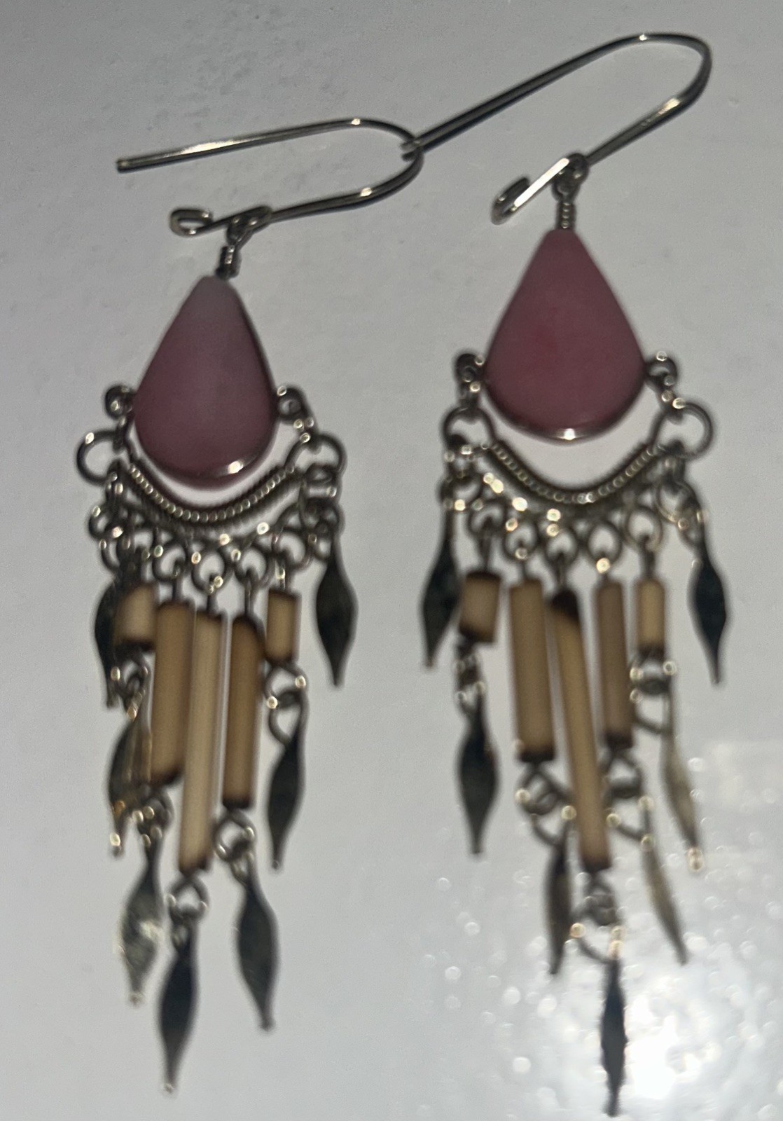 Set of 3 Alpaca Silver Gypsy Dangle Earrings