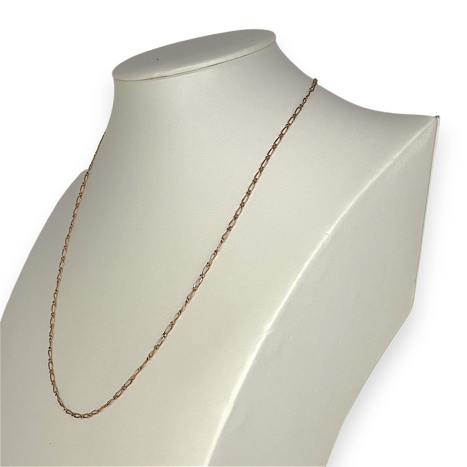 NZGD | 9ct Gold UNOAERRE Aurora 1×1 Fiagor Chain 50cm