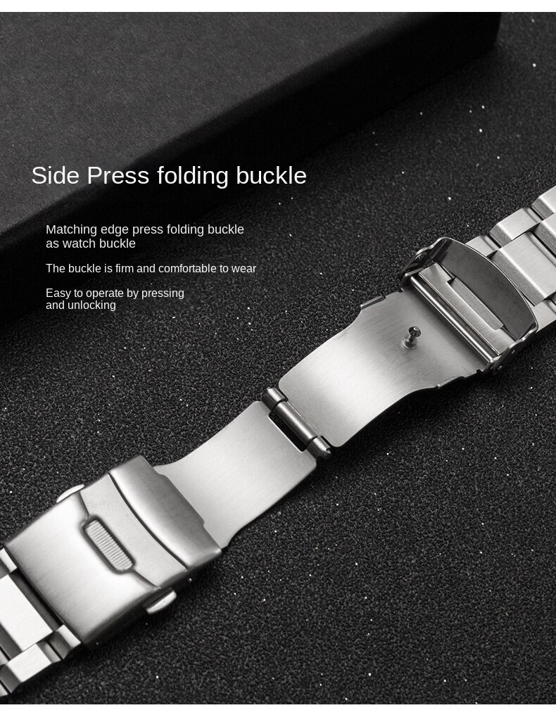 Premium Solid Stainless Steel Watch Band Strap Metal 18mm-25mm Unisex Universal