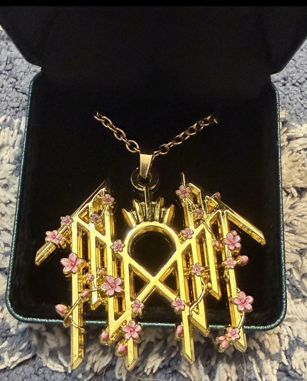 LIMITED Sleep Token Blossom Necklace Pendent! Gold! Authorized Official Merch!