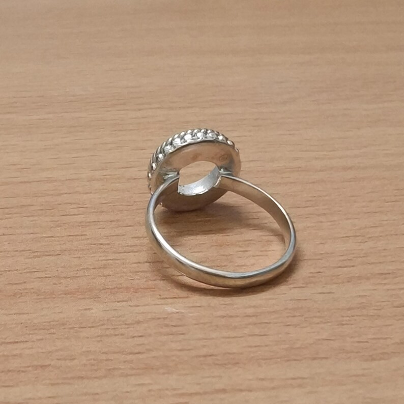 925 Sterling Silver 8mm Round Bezel Cup Setting Blank for DIY Jewelry Making