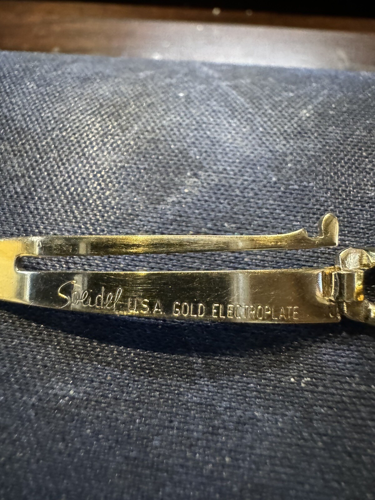 Vintage Speidel ID Identification Bracelet Gold Electroplate SHERRY