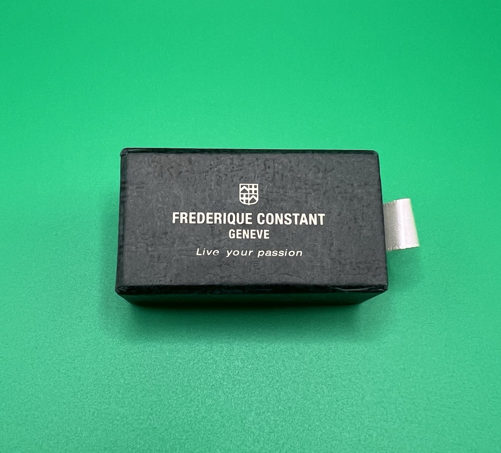 Frederique Constant Gold Tone Cufflinks – Swiss Luxury Logo Dress Formal