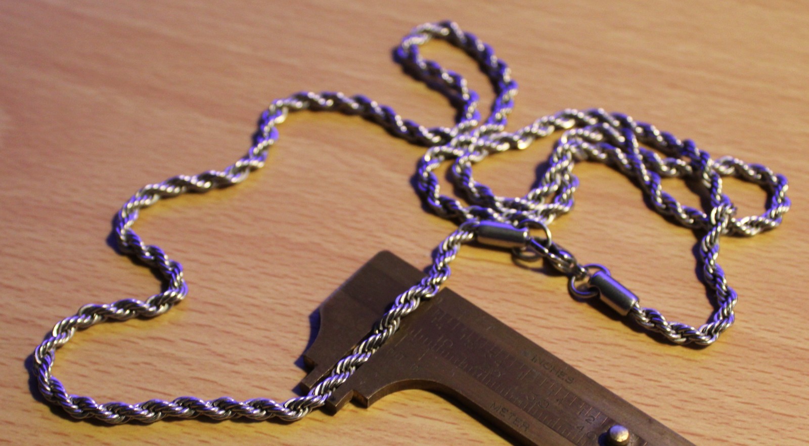 New Solid Stainless Steel 28.5″ Rope Chain Necklace 3.5 mm 25 Grams Total Weight