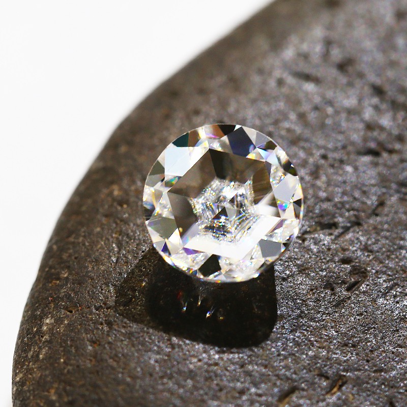 2-12mm Round Shape Flat Rose Cut Moissanite Loose Stone D Color VVS1 Gemstones