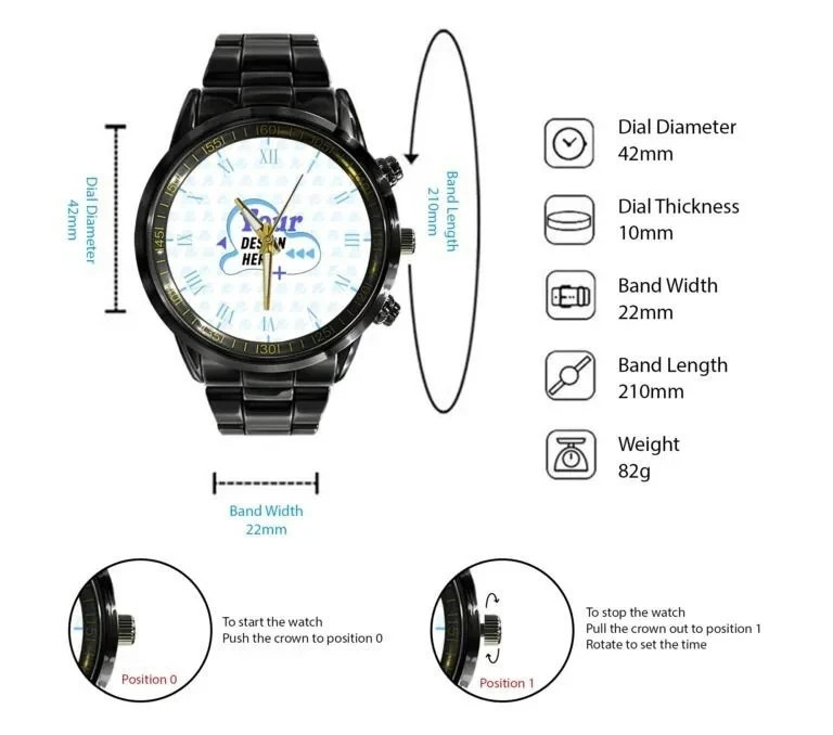 Snoopy Peanuts 45th Anniversary Watch Black Stainless Steel For Fan TN1360