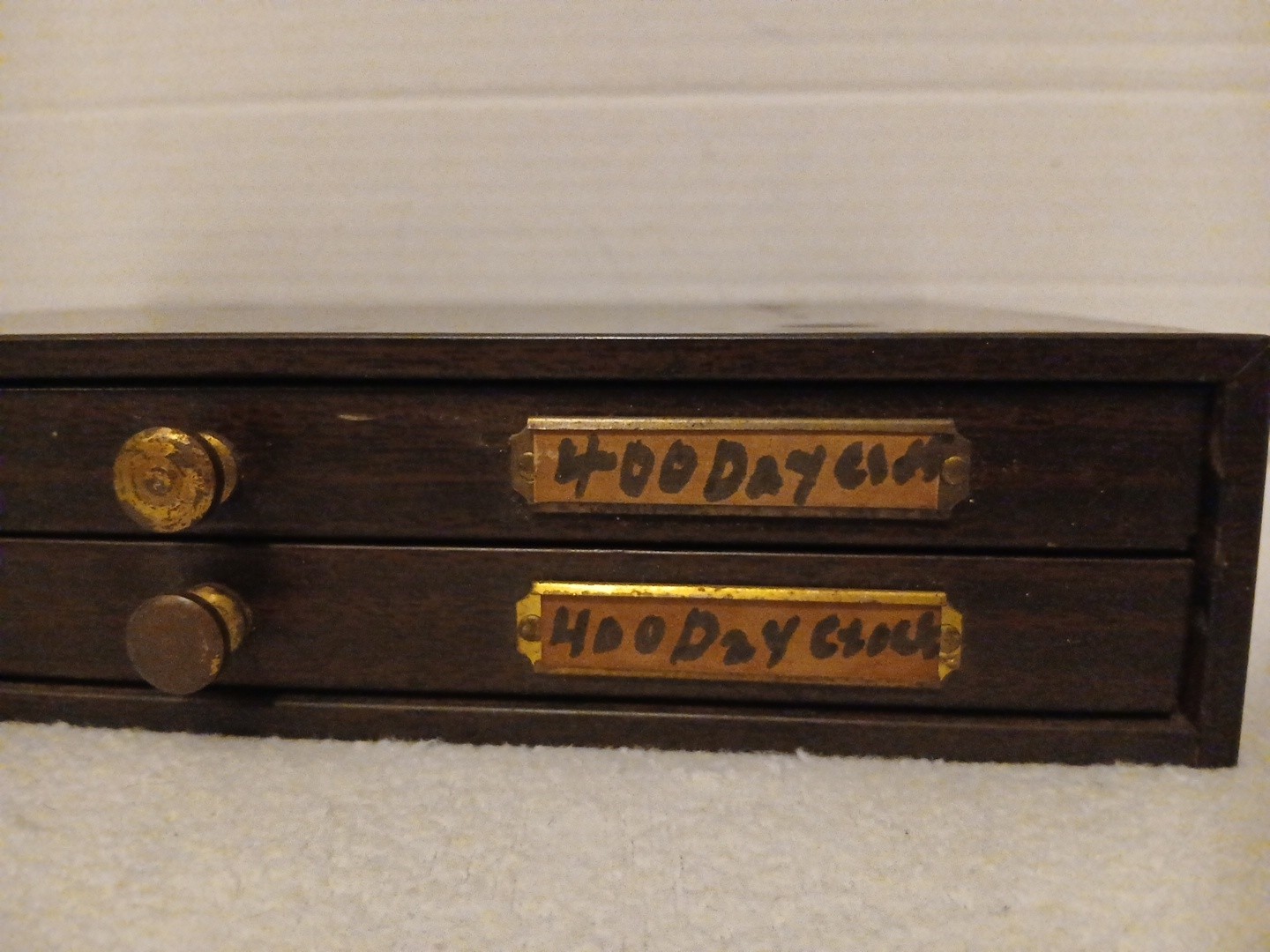 VINTAGE C & E MARSHALL CO WATCHMAKER PARTS 2 DRAWER METAL CABINET MARCO 11.5×9.5