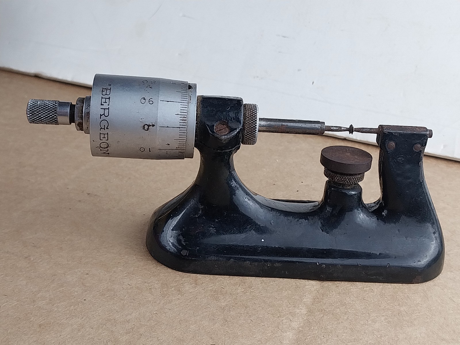 Bergeon Benchtop Micrometer w/ Adjustable Base Fabrication Suisse