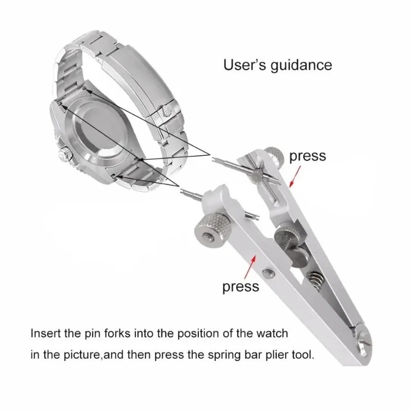 Watch Spring Bar Plier Spring Bar Tweezer Tool for Watch Wrist Bands St