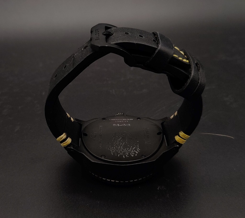 Allesandro Baldieri Magnum M48 Limited Edition Dive Watch Black PVD Bezel $1200