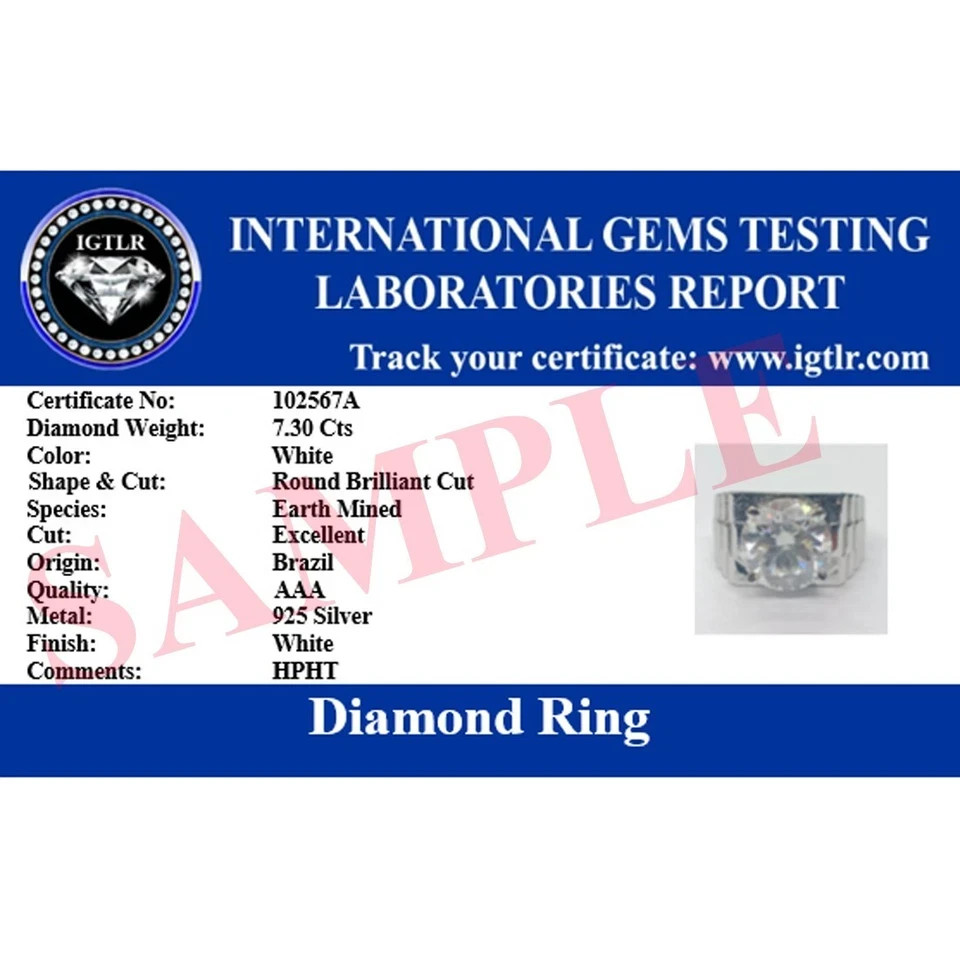 RARE 10.00 Ct Certified Cushion Diamond Solitaire Ring 925 Silver Great Shine