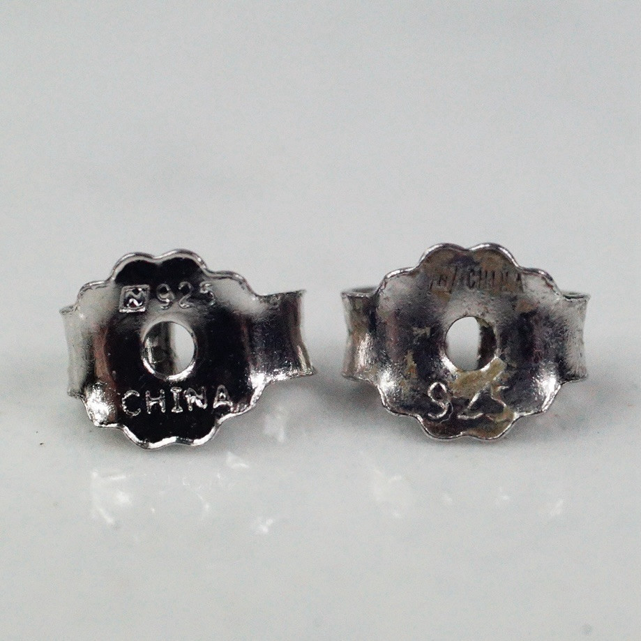 Sterling Silver Bowtie Post Stud Earrings 4.5 mm x 7 mm 0.65 g