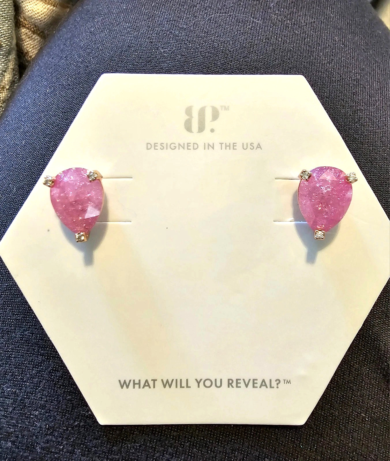 Bomb Party BP Bundle – Pink Ice Necklace Earrings Ring Rose Gold-plating Size 8