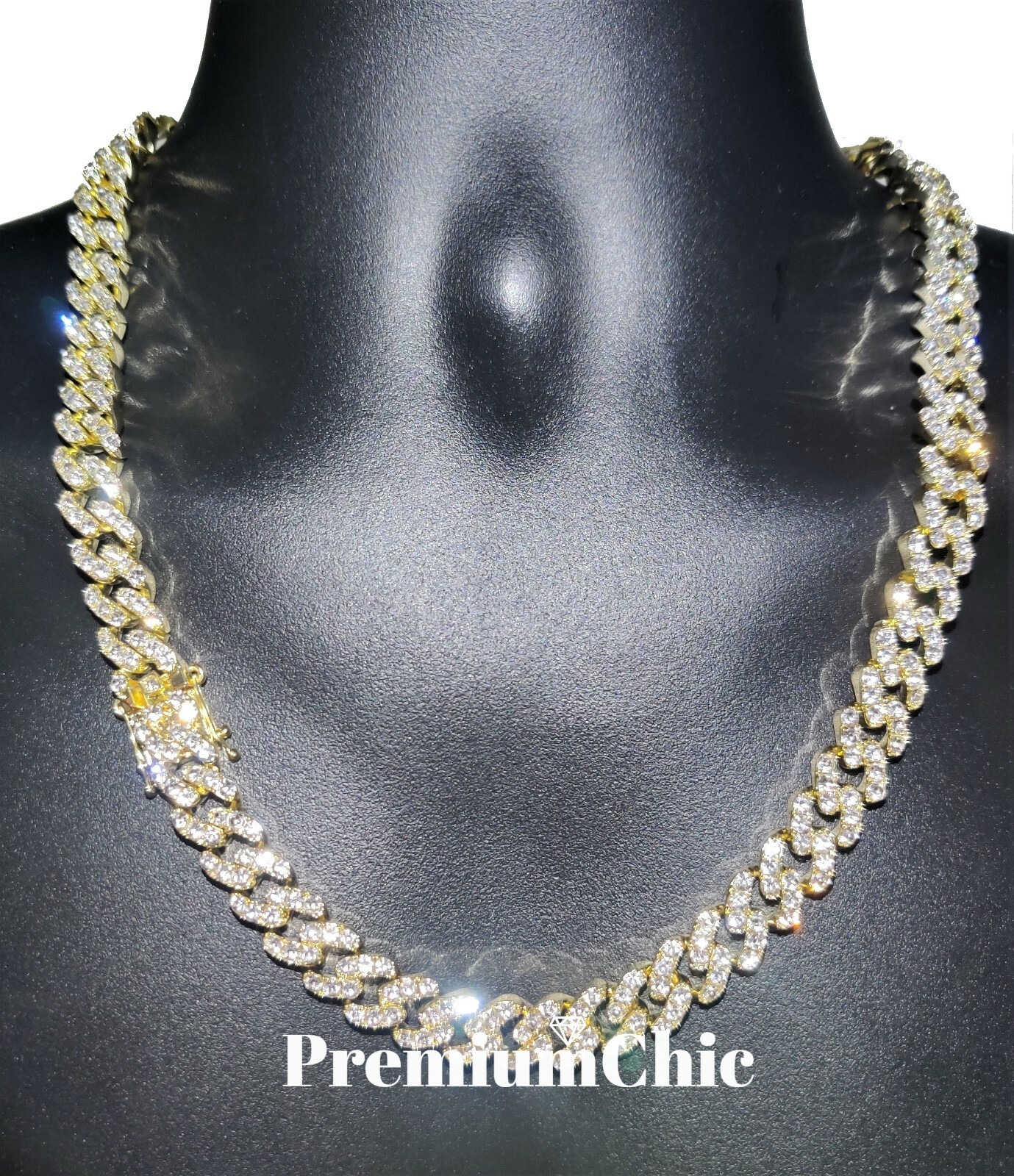 Miami Cuban Iced Designer Link Chain Necklace or Bracelet Mens Plated CZ Jewelry