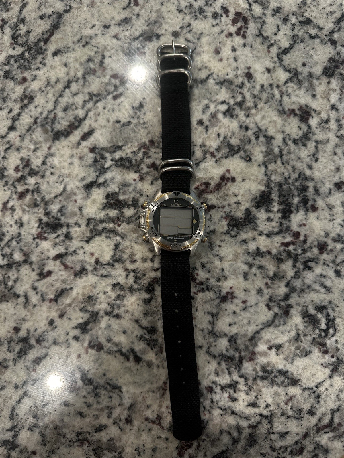 Vintage Citizen Promaster Hyper Aqualand Diver Watch D208-089839 Digital As Is
