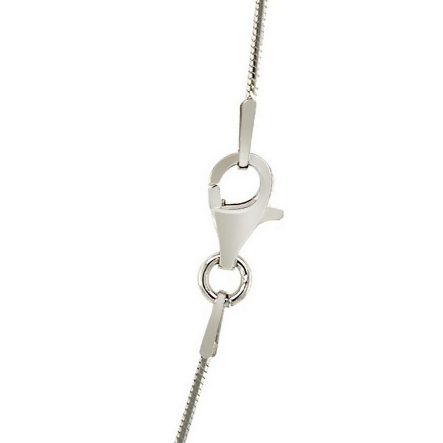 Sterling Silver Rhodium Plated Octagonal Snake Chain (1.10 mm)
