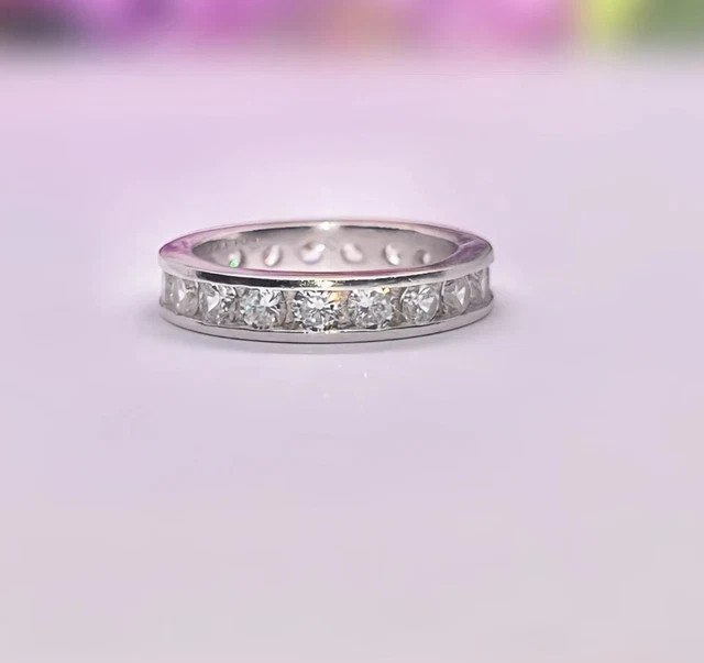 2Ct Round Cut lab-Created Engagement Ring 14K White Gold Plated