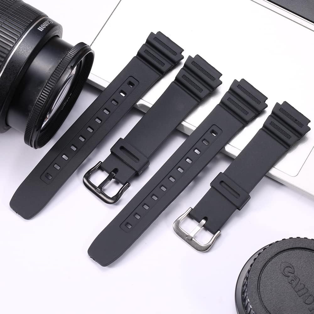 Resin Strap Compatible with Casio AE-1300 AE-1200 F-108 W-216H AE-1000w SGW-300H