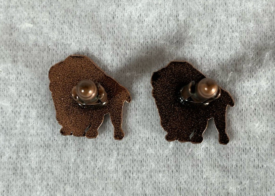 Buffalo Trace Standing Bison Copper Cufflink Pair In Box (see Description**)