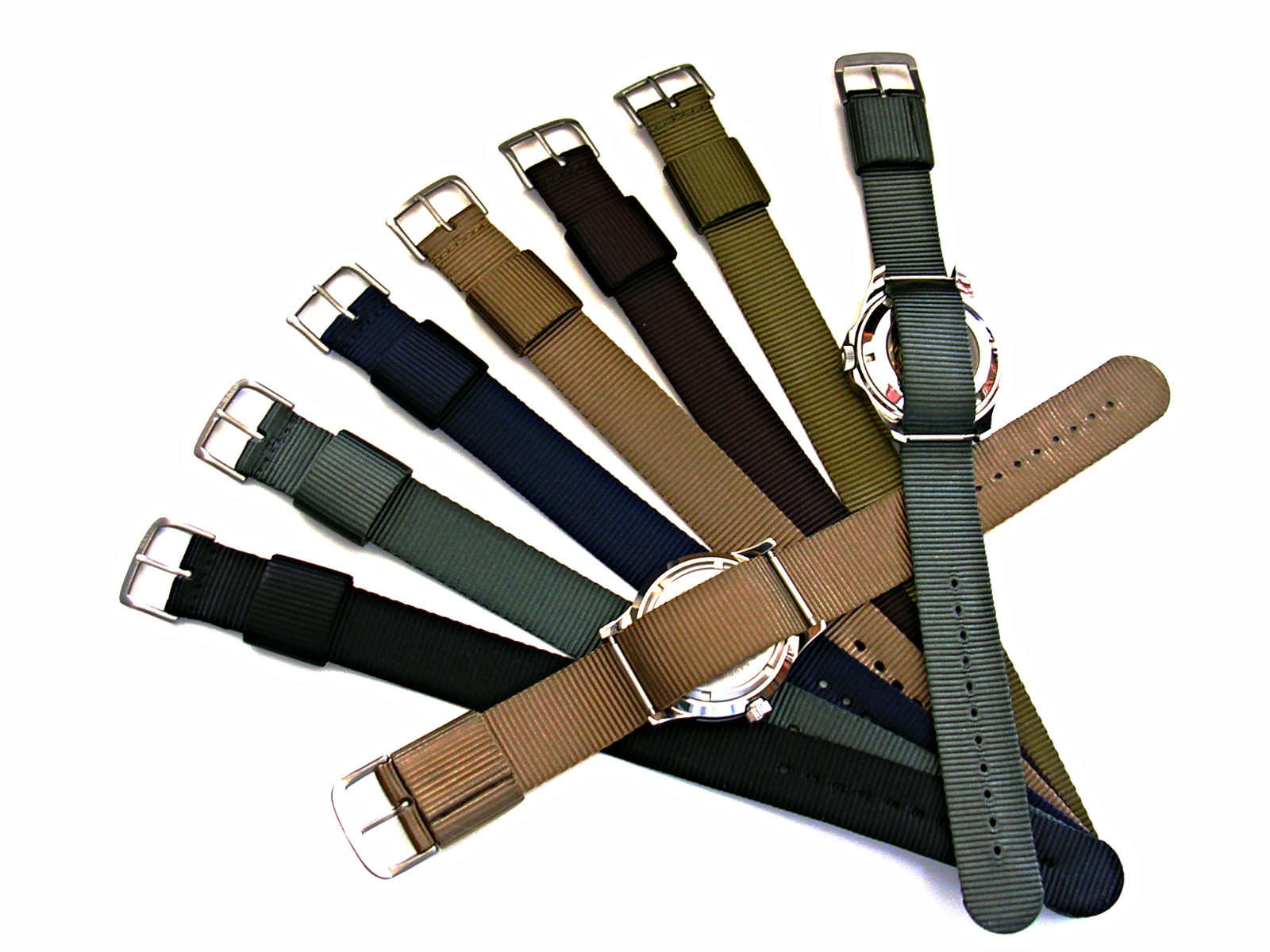 NATO ® 1pc RAF Heavy Nylon single pass Pilot sport watch band strap IW SUISSE