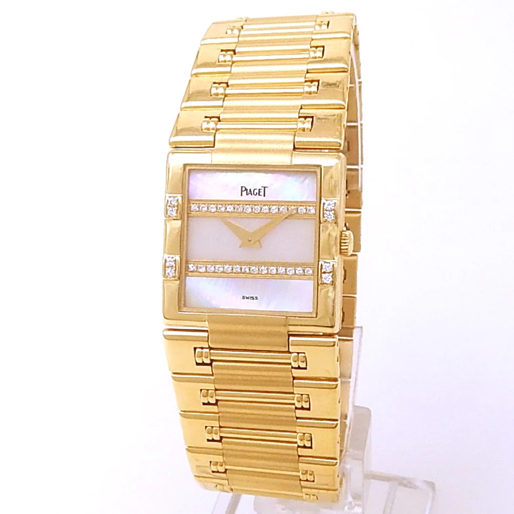 Piaget Dancer 18k Yellow Gold Quartz Diamonds Mother of Pearl Watch 80327 K81
