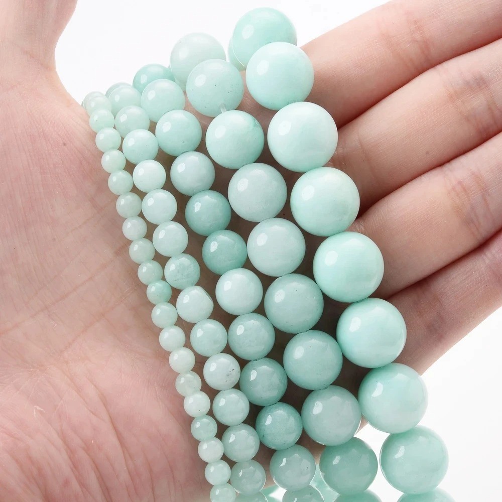Natural Gemstone Round Spacer Loose Beads Jewelry Making 4mm 6mm 8mm 10mm 12mm