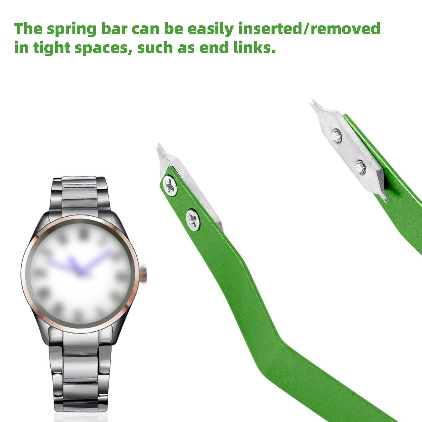 7825 Spring Bar Tweezer, Aluminum Alloy Spring Bar Pliers Lug Removal Fitting…