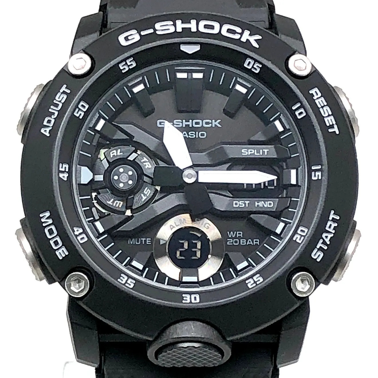G-SHOCK GA-2000S-1A Carbon Core Guard Structure, Double LED Light, Analog-Digita