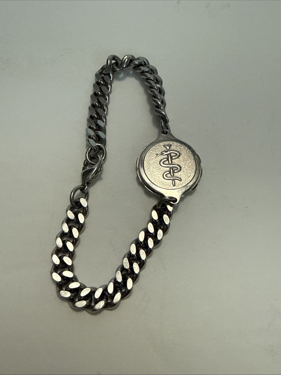 Vintage Medical Emergency Alert ID Bracelet~ Stainless Steel