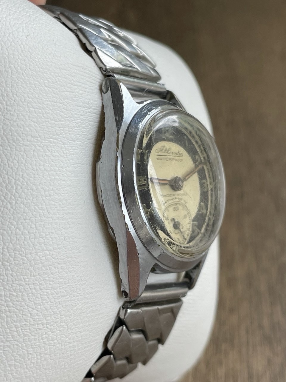 Vintage Atlantic Waterproof Watch — Shock-Resist (1940s-1950s)