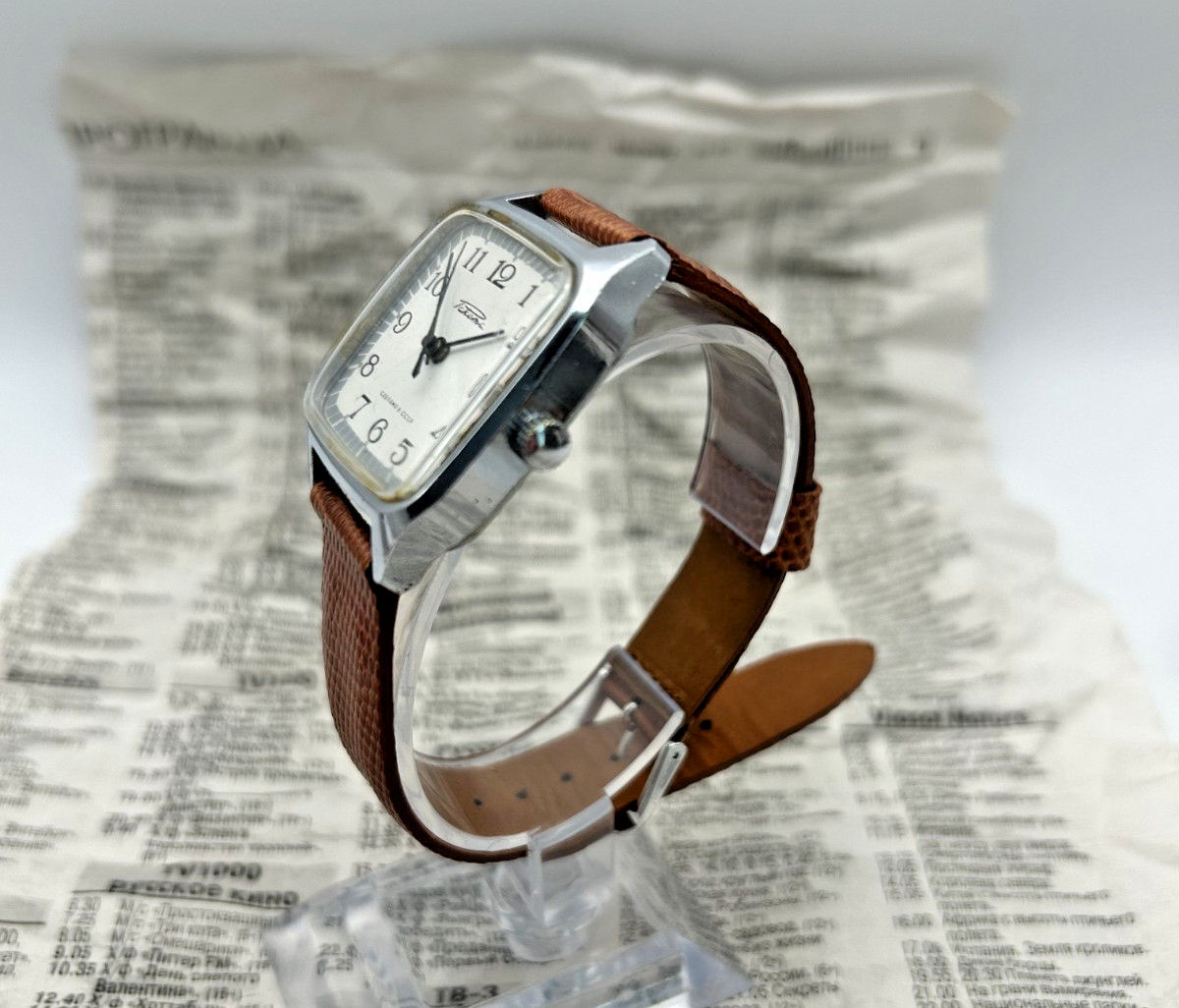 Rare Vintage Raketa (Ракета) Square Mechanical Date Watch | Cal. 2614.H | USSR