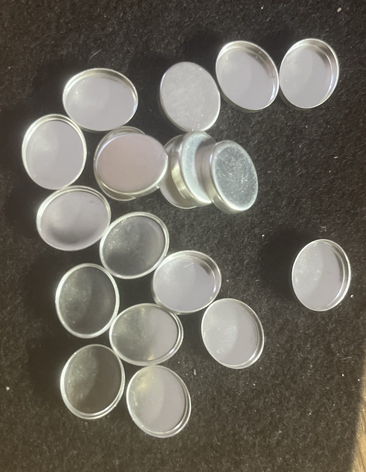 One 12x10mm Plain Oval Sterling Silver Bezel Cup Setting 32gauge 10x12mm