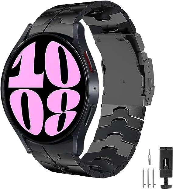No Gaps Metal Watch Band for Samsung Galaxy Watch 6 5 Pro 45mm 5/4 40mm 44mm
