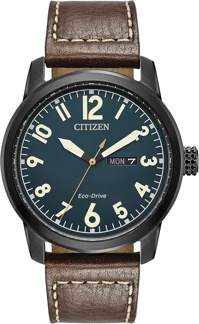 Citizen Men’s Eco-Drive Weekender Garrison Field Watch in Black Ion Plating Stai