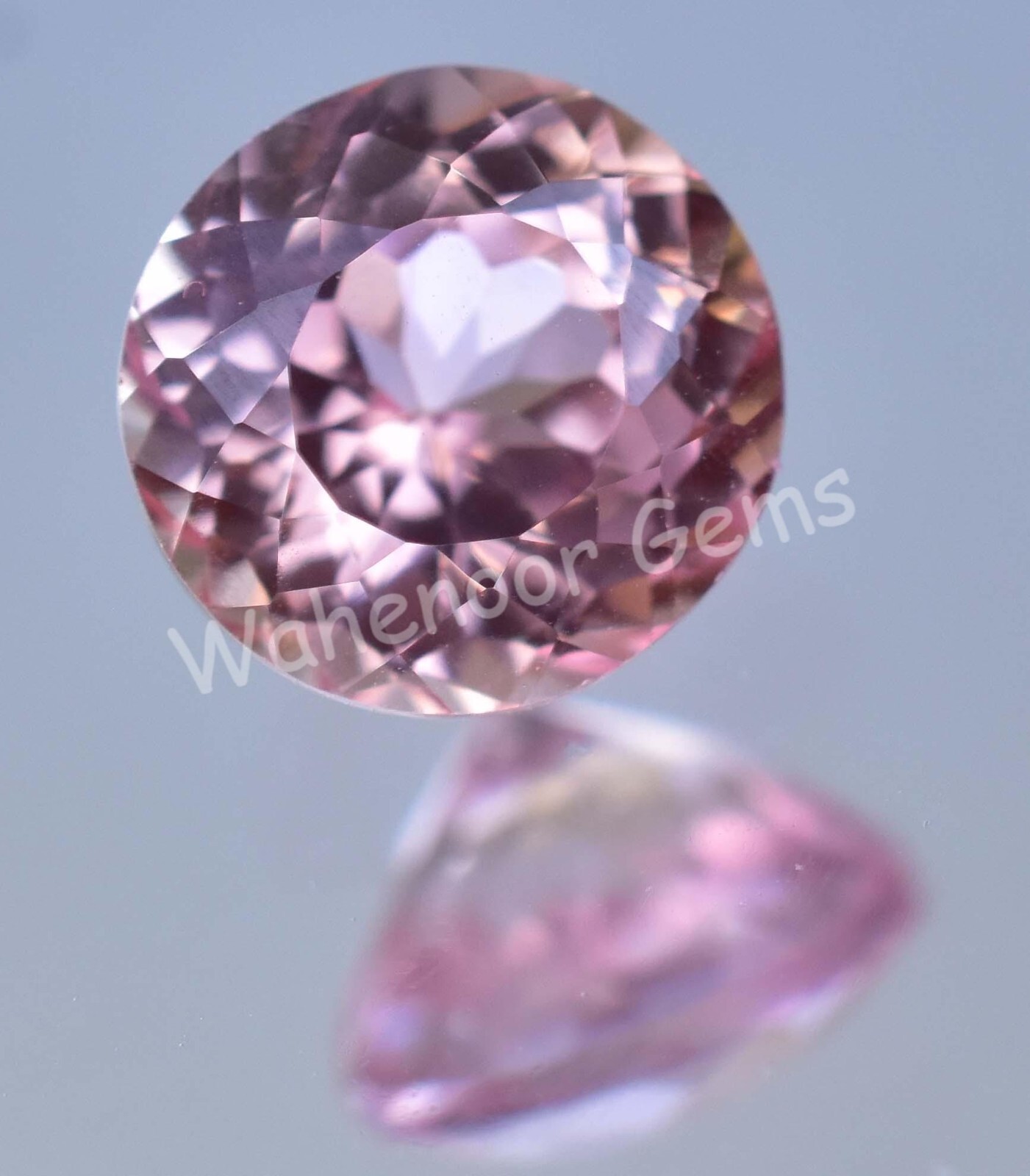 Natural Poudretteite Pinkish Round 3.20 Ct FLAWLESS Certified Loose Gemstone